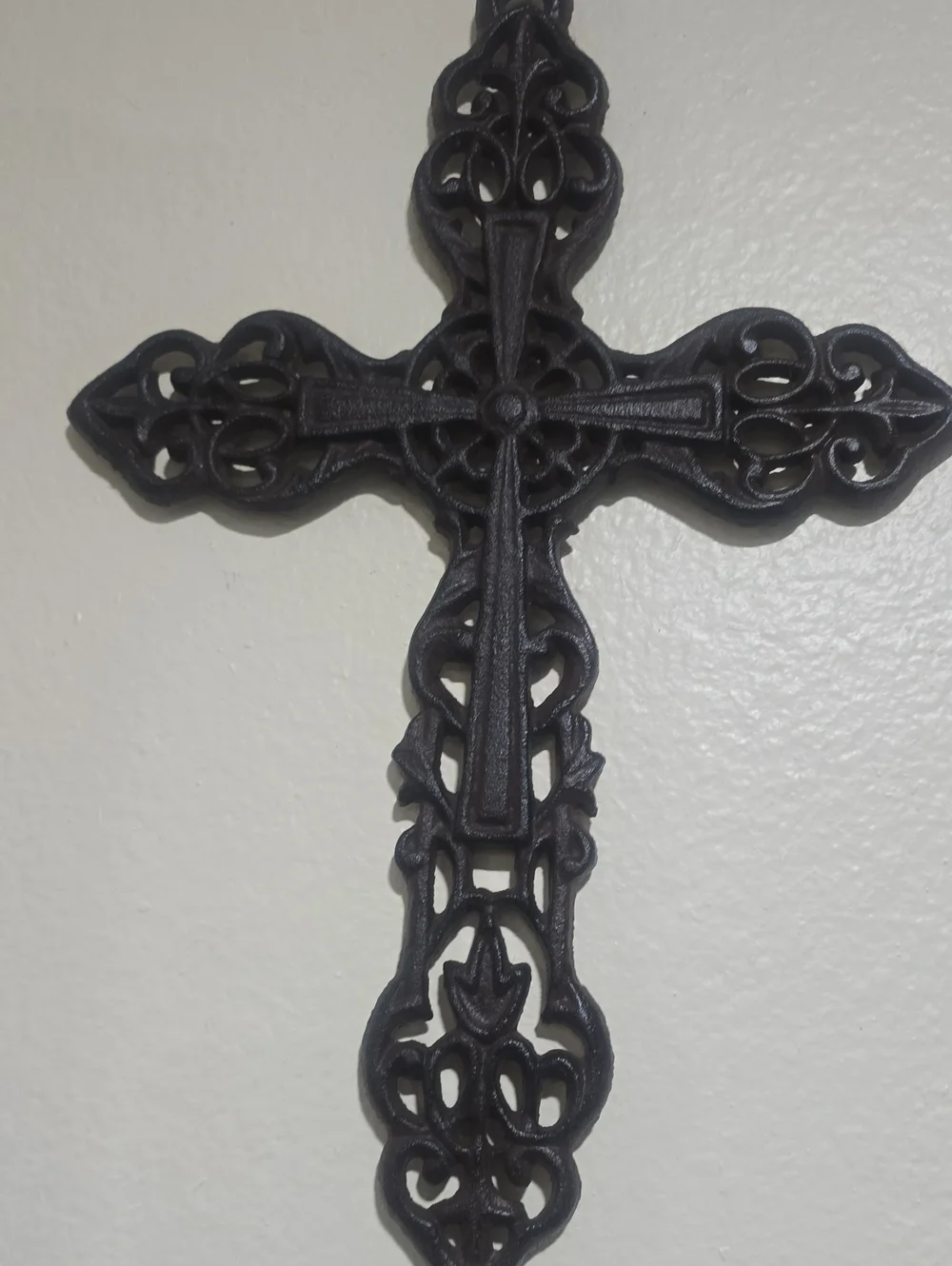 Decorative Black Ornate Wall Cross - Home Wall Decor